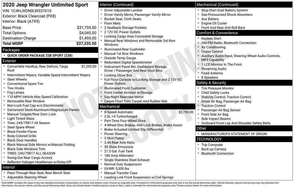 jeep wrangler unlimited 2020 1C4HJXDN0LW337610 image jeep wrangler unlimited 2020 1C4HJXDN0LW337610 image